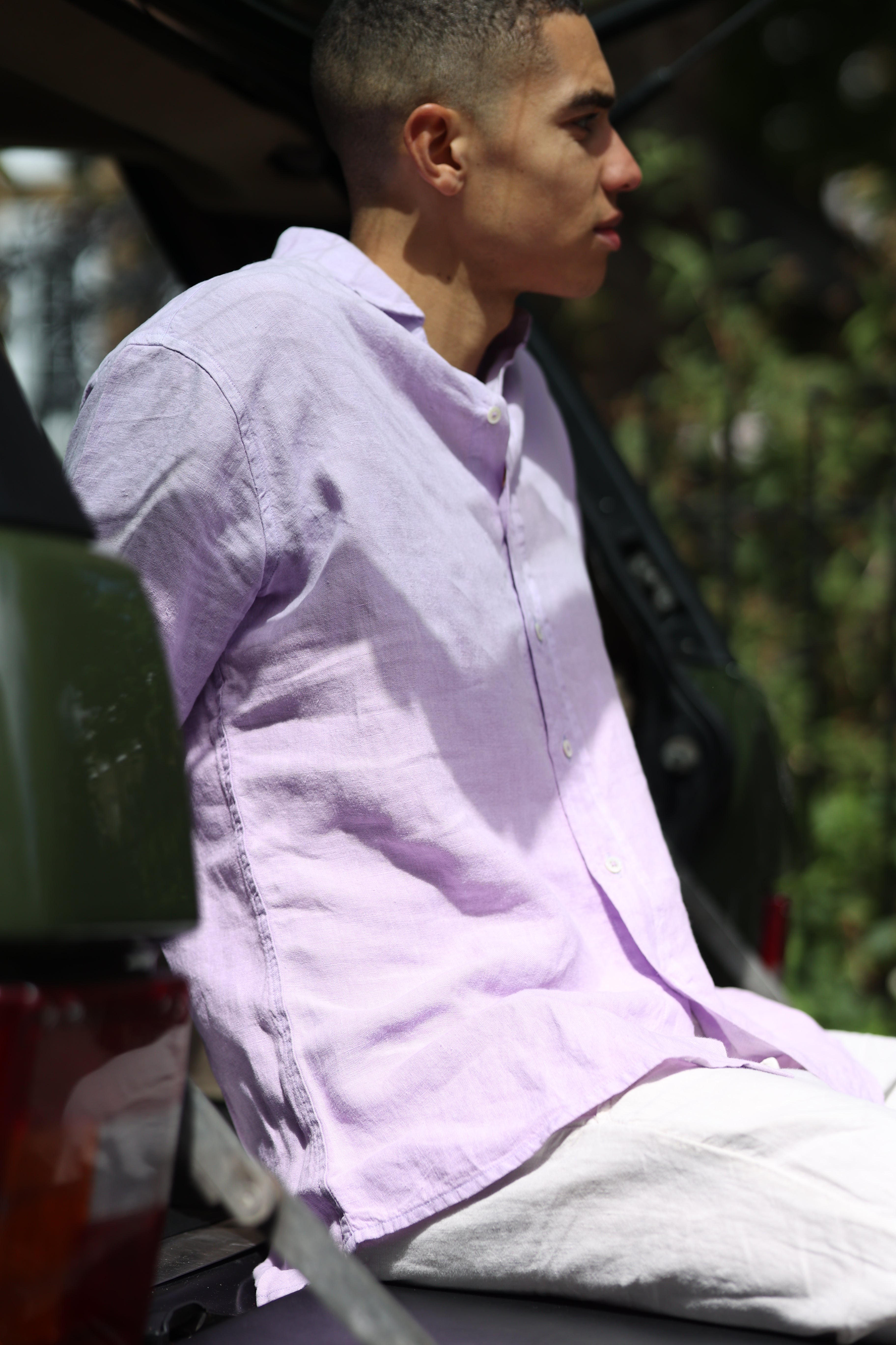 Lilac Linen Shirt