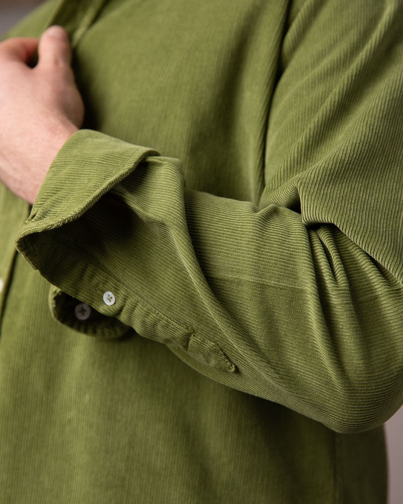 Buy Online Moss Green Cord Shirt UK